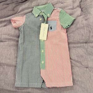 Ralph Lauren Baby Boys Seersucker Outfit